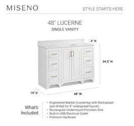 48” Bathroom Vanity 