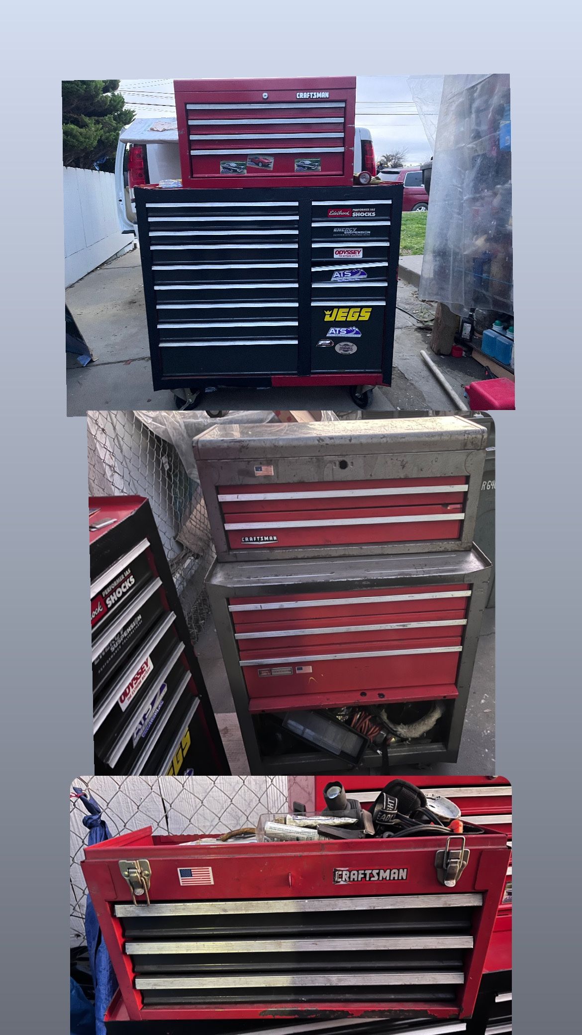 Selling My Five Red Cheery Craftman Tool-chest