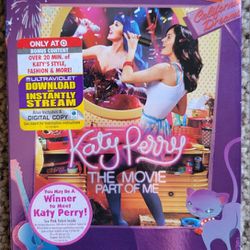 Katy Perry Part Of Me Movie DVD 2012 Blu Ray & Disc 2 Set