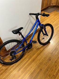 Blue specialized mountain bike