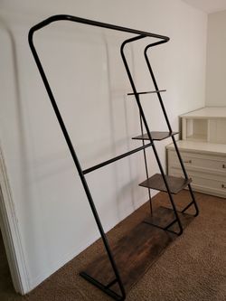 Clothing Rack with Shelves