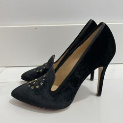 Charlotte Olympia 36.5 velvet black