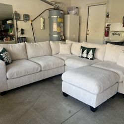 New Sectional Ivory Color