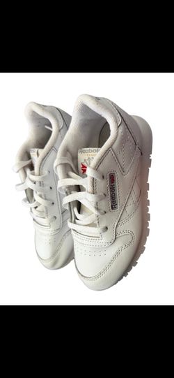 White Classic Reebok Toddler Sneakers size 10