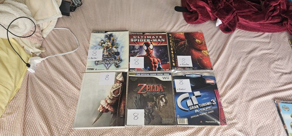 Video Game Strategy Guides $8 Each
