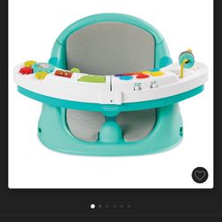 Infantino Go Gaga! Music & Lights 3-in-1 Discovery Seat & Booster - Teal 