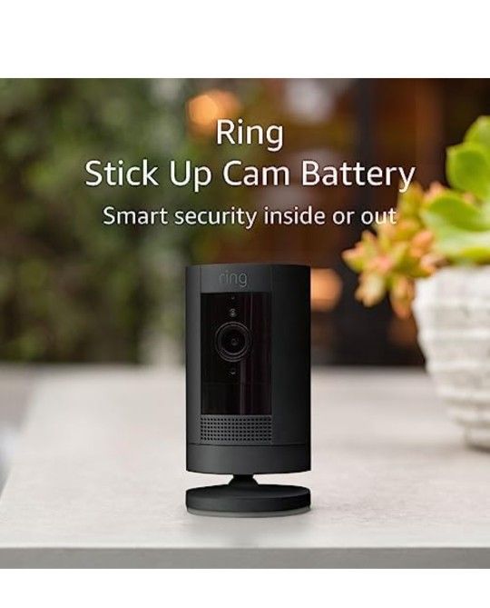 Ring Stick Up Cam Battery Cámara de seguridad HD con controles de privacidad personalizados configuración simple funciona con Alexa 