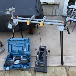 Hercules Bandsaw + Stand Attachment + (2) Heavy-Duty Miter Saw Stands – Excellent Condition