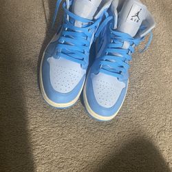 Jordan 1 Ice Blue Brand New Women’s 12 Which Is 10.5 Men