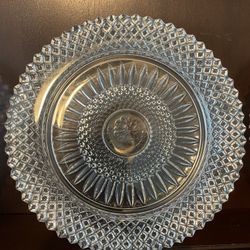 Vintage Glass Plates Set Of 6