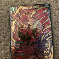 Beerus Ball Dragon Ball Super Card Trading Game  *includes A Card Sleeve*