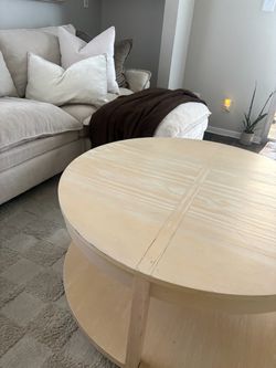 Round Wood Coffee Table