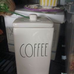 RAE DUNN COFFEE CANISTER 