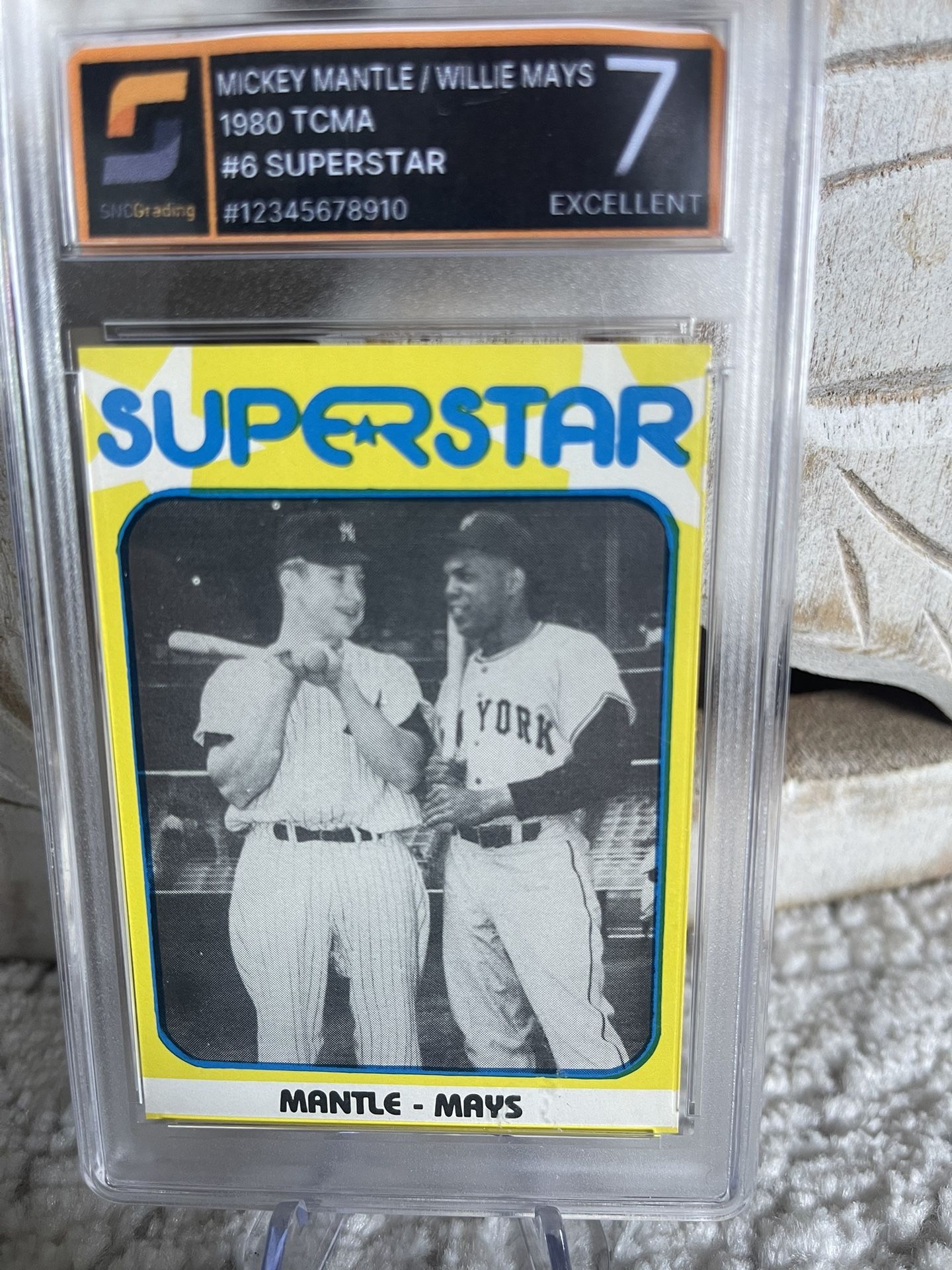 1980 Mickey Mantle/ Willie Mays Graded