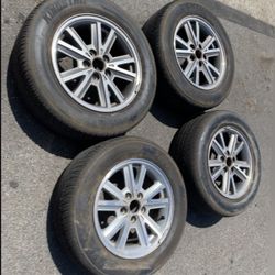 4 — 225/60r16 5x114.3 5x4.5 Stock Ford Mustang Camry Civic Accord Altima G35 G37 Wheels Rims Good Treads Tires