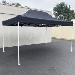 (New in box) $130 Heavy Duty 10x15 FT Outdoor Ez Pop Up Canopy Party Tent Instant Shade w/ Carry Bag (Black, Red) 