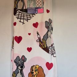 ♥️ Lady And The Tramp Valentine's Blanket ♥️
