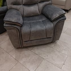 *Weekly Feature!!!*---Classic Barcelona Gray Fabric Reclining Sofa/Chair Sets---Now $899!!!---Delivery And Financing😎