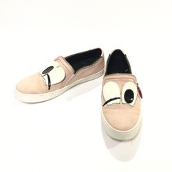 Rebecca Minkoff Eye Pink Slip On Sneakers Size 7