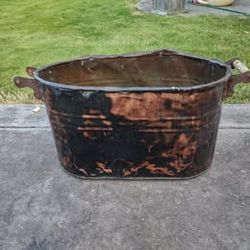Copper washtub, vintage