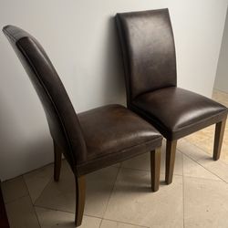 Restoration Hardware Hudson Leather Side dining chairs-set of 4