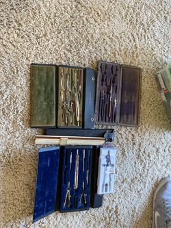 Antique drafting equipment