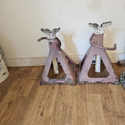 Vintage Set of Ajax 2-Ton Jack Stands 