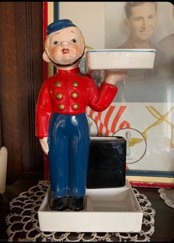 Vtg Phillip Morris advertising bellhop cigarette holder