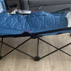 Foldable Cot w/ Inflatable Pad