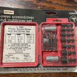 Sears Craftsman Power Screwdriver And Nutdriver Set 
