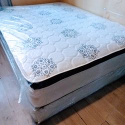 $220 Queen Pillow Top Mattress Only Brand New Free Delivery Same Day 