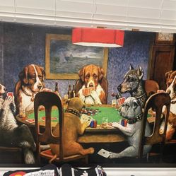 Poker Dogs Wall Art
