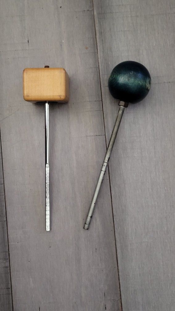 Vintage bass drum beater