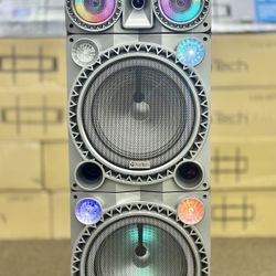 Dual 10” Rechargeable Bluetooth Party speaker 