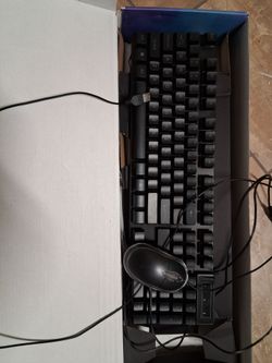 Gaming keyboard with mouse