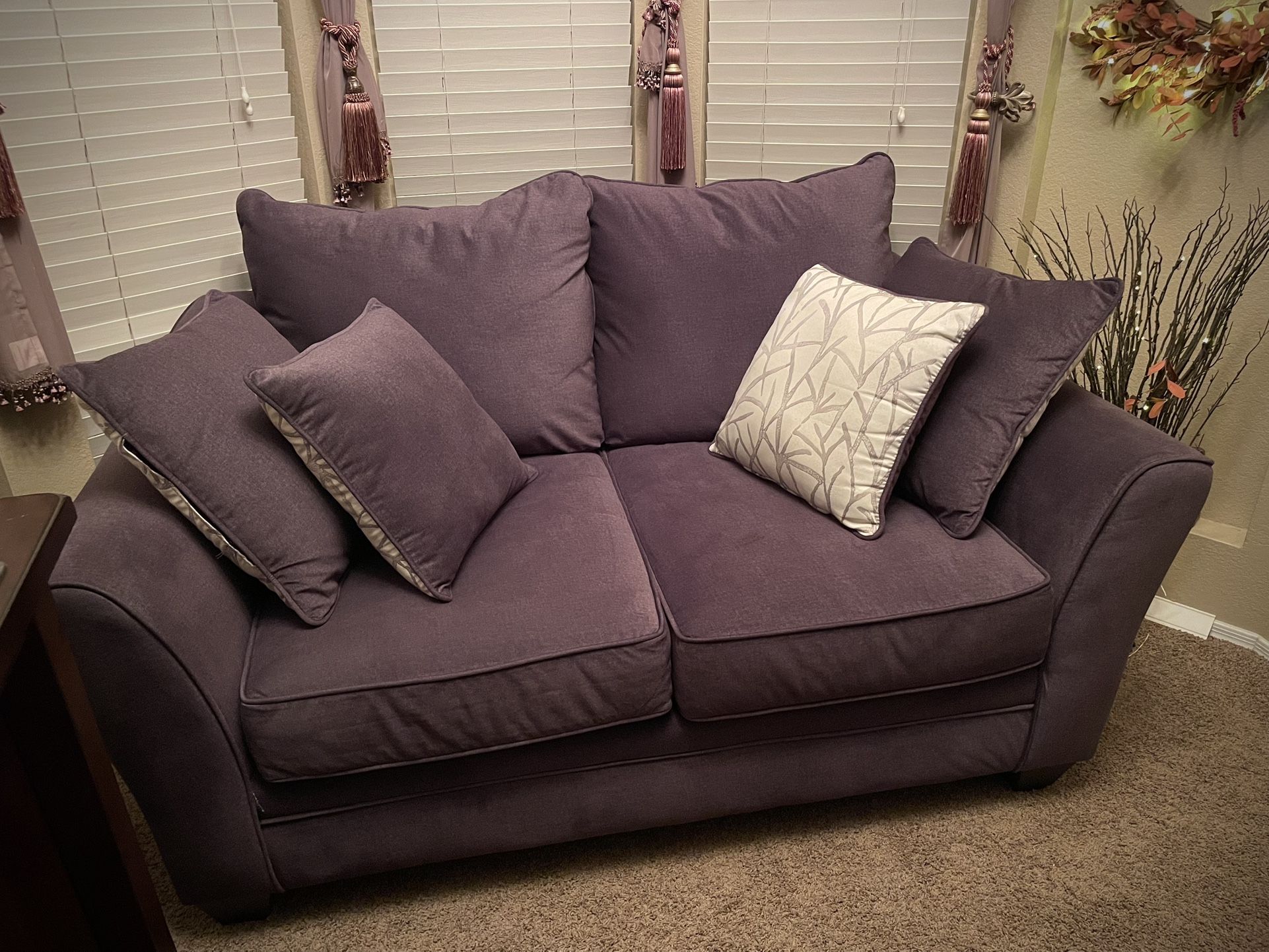 CLEAN Grey Loveseat (Very Light Use)