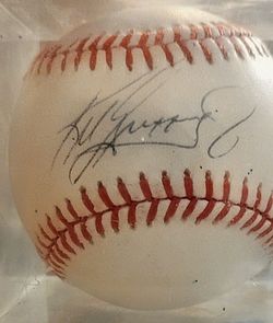 1989 ken Griffey jr autographed baseball