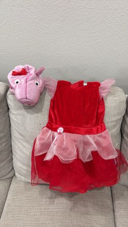 Peppa Pig Kids Halloween Costume with Headpiece