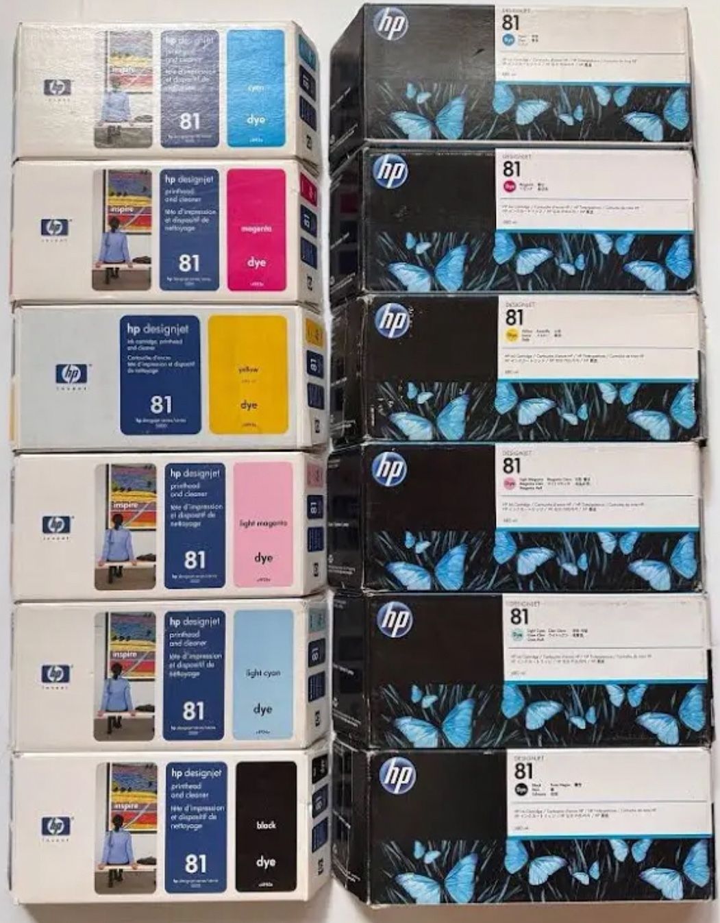 Bulk Lot β OEM HP DesignJet 5500 Ink Cartridges & Printheads β Sealed/New