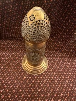 Vintage brass table lantern