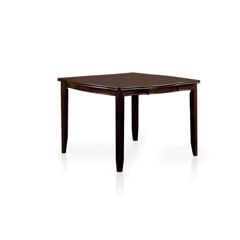 Furniture of America Ellenwood Wood Counter Height Dining Table in Espresso