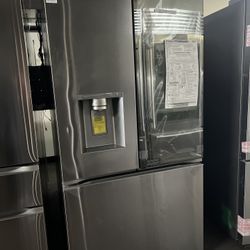 New Open Box Lg Mirrored Insta View Door In Door Refrigerator Stainless Steel 