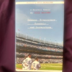 Yankees, Typewriters, : A Baseball Memoir by Bill Madden. HC, 2025, Like new