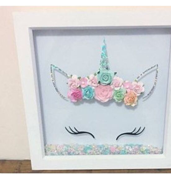 Unicorn shadow box