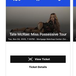 2 Tate McRae Ticket