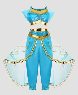 Princess Jasmine Costume Set Girls 10-11Y