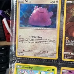Ditto Pokémon card from the Detective Pikachu series 