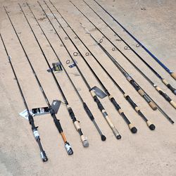 St Croix Rods/Fenwick/Abu Garcia Rods...150.00 Each
