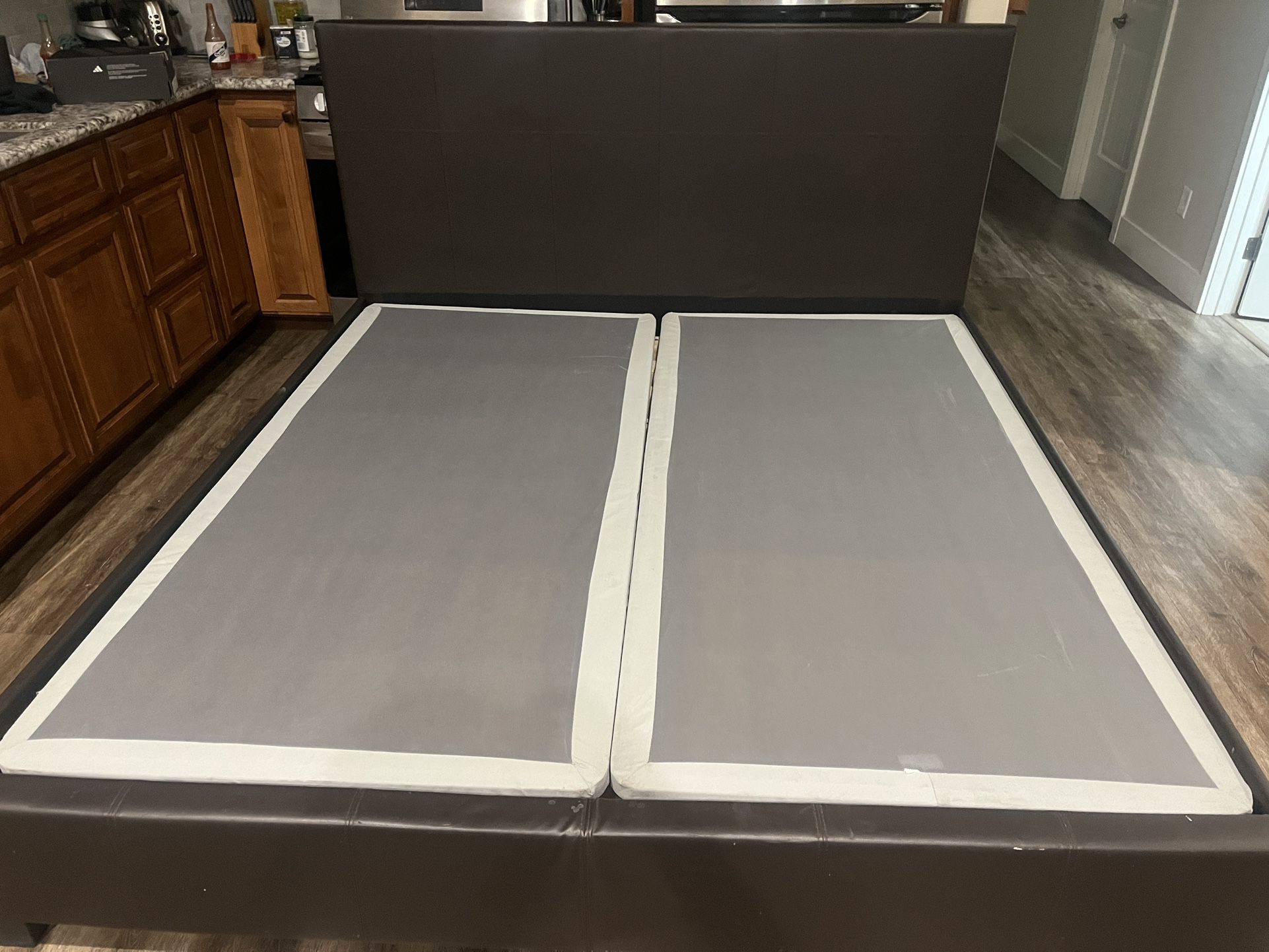 King Size Bed Frame/6 Drawer Matching Dresser 