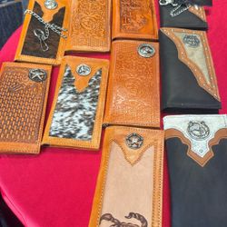 Cowboy Leather Chain Wallets 